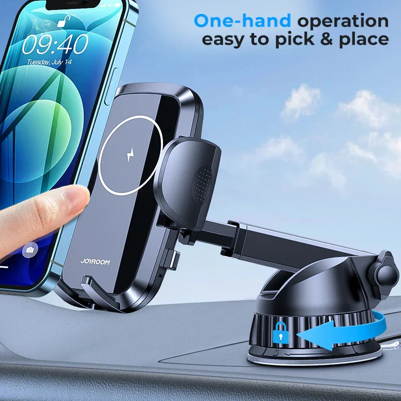 Joyroom JR-ZS241 15W Wireless Fast Charging Car Phone Holder Mount - product image 2