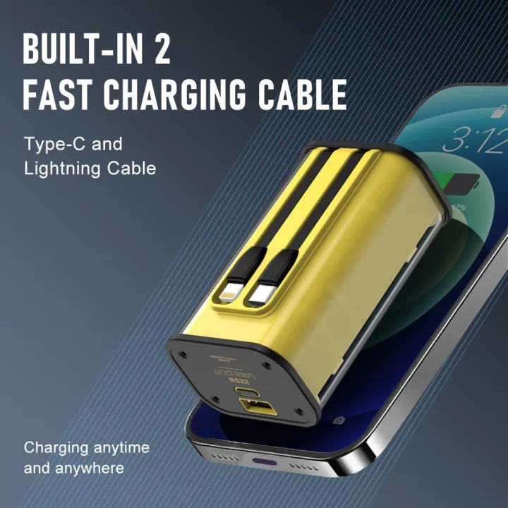 Orashare OT10CL Powerbank Built-in Cable 10000mAh Digital Display Transparent Mini - product image 10