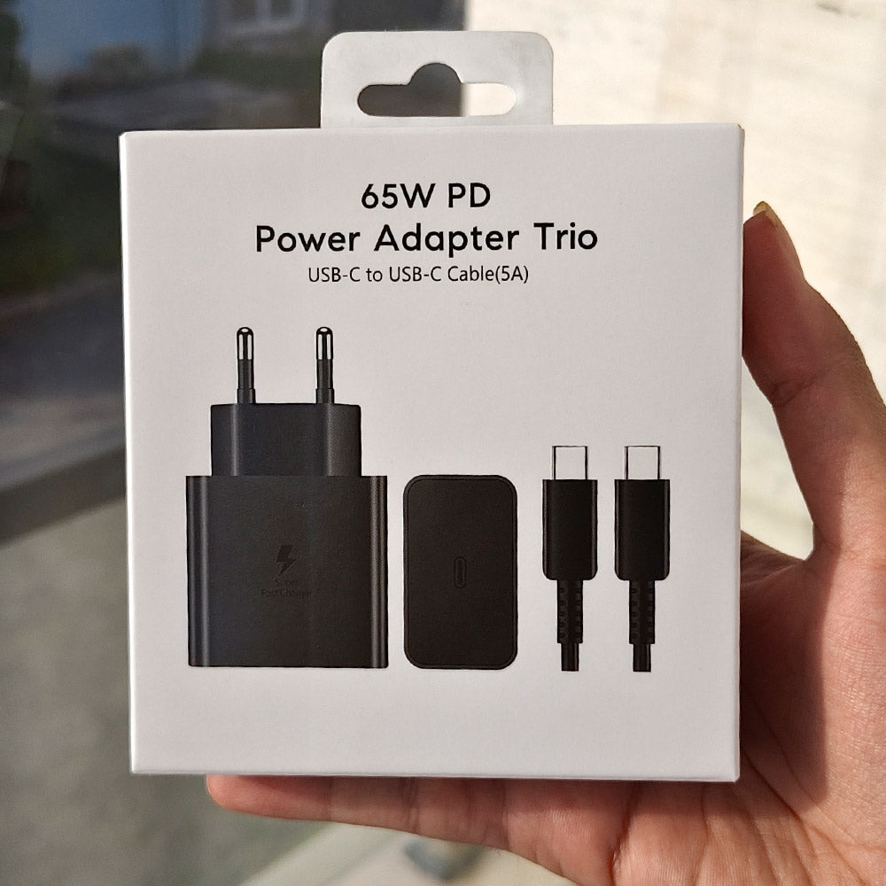 Samsung EP-T6511 65W PD Power Adapter Trio with USB-C to USB-C - product image 1