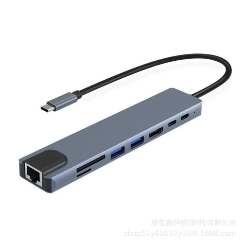 8-in-1 USB-C hub with HDMI SD and Gigabit Ethernet – product image