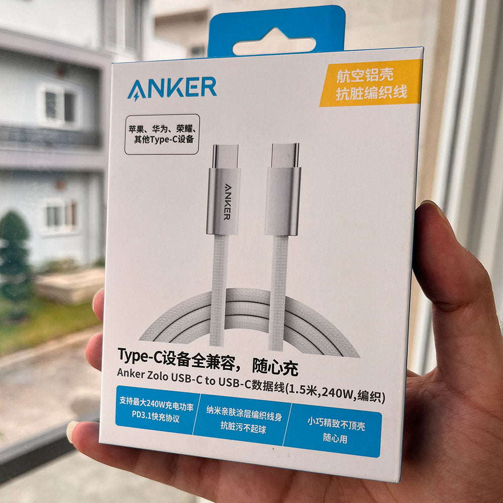 Anker Zolo Data Cables 1.5M 240w C to C - product image 2