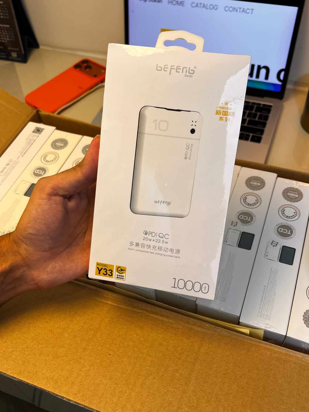 Befenb Y33 10000mAh Power Bank – 20W PD + 22.5W QC Dual Fast Charge, Compact Design, Airline Approved, for iPhone & Android - product image 2