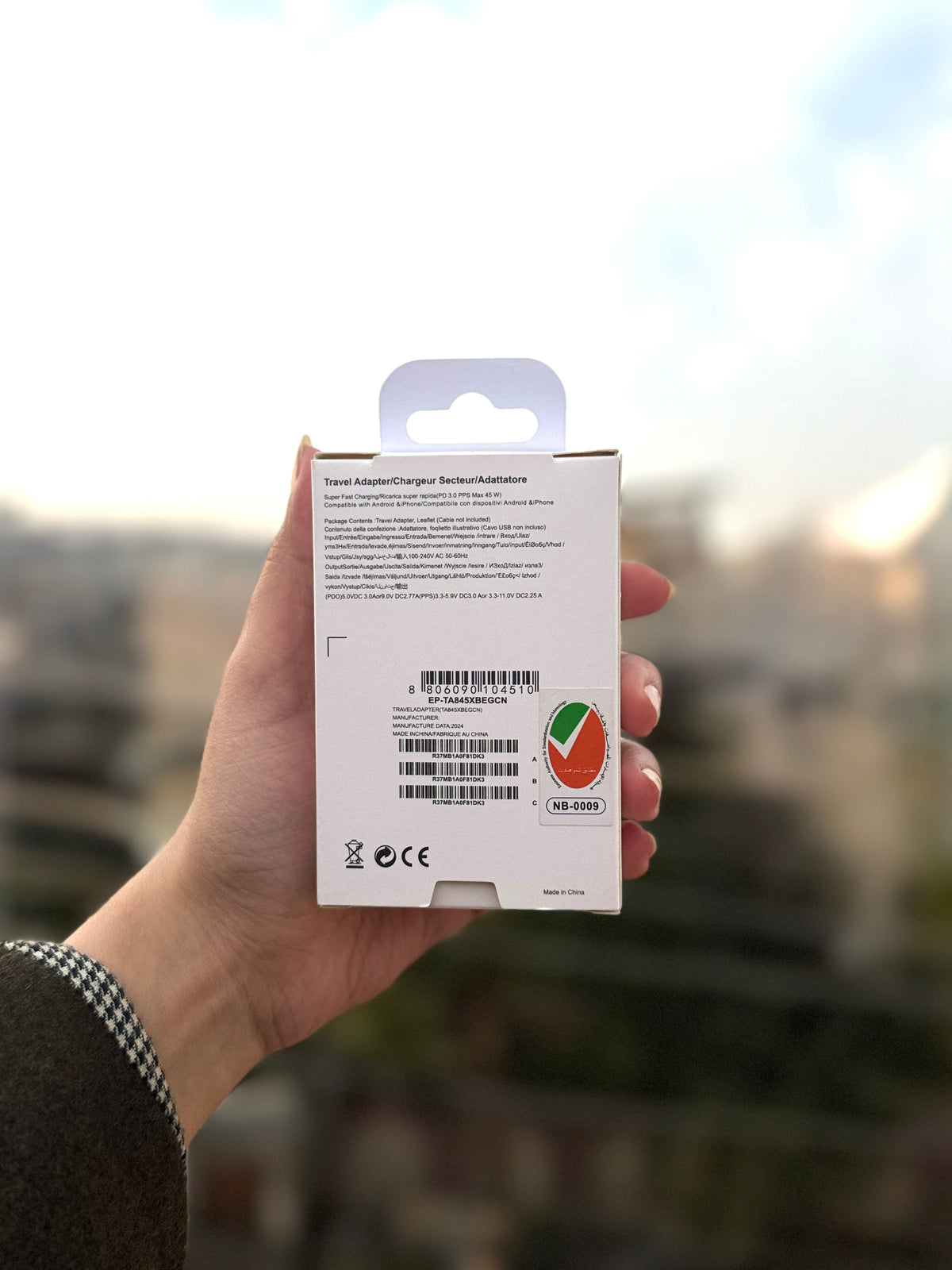 30W USB-C fast charger with Type-C cable – product image