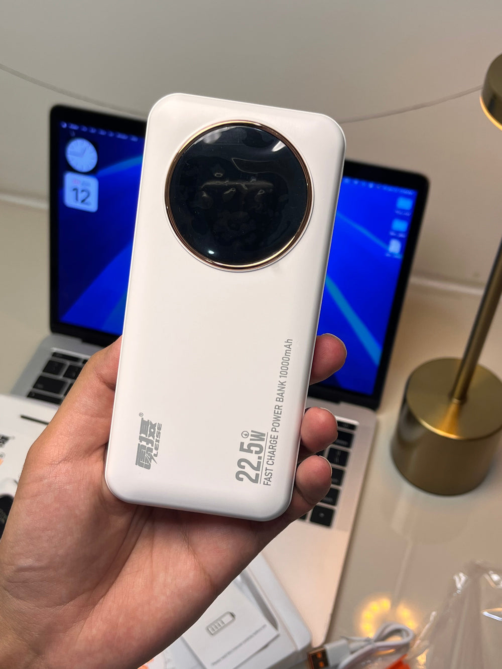 LEISE LS-R51E 10000mAh Power Bank 22.5W Fast Charging with Built-in 4 Cables & Digital Display | PD + QC Portable Charger for iPhone, Samsung & Android - product image 1