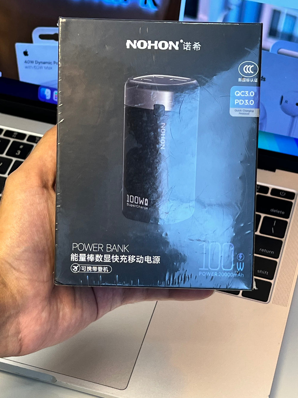 Nohon 20000mAh 100W Super Charge Power Bank – QC3.0 + PD3.0 Fast Charging Macbook IPhone - product image 3
