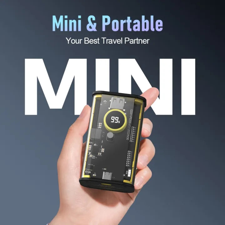 Orashare OT10CL Powerbank Built-in Cable 10000mAh Digital Display Transparent Mini - product image 9